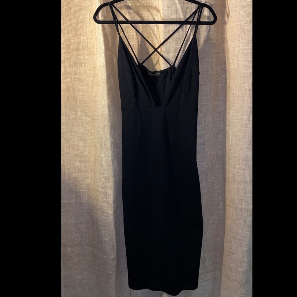Woman’s Dress Little Black Dress Long Strappy Back
